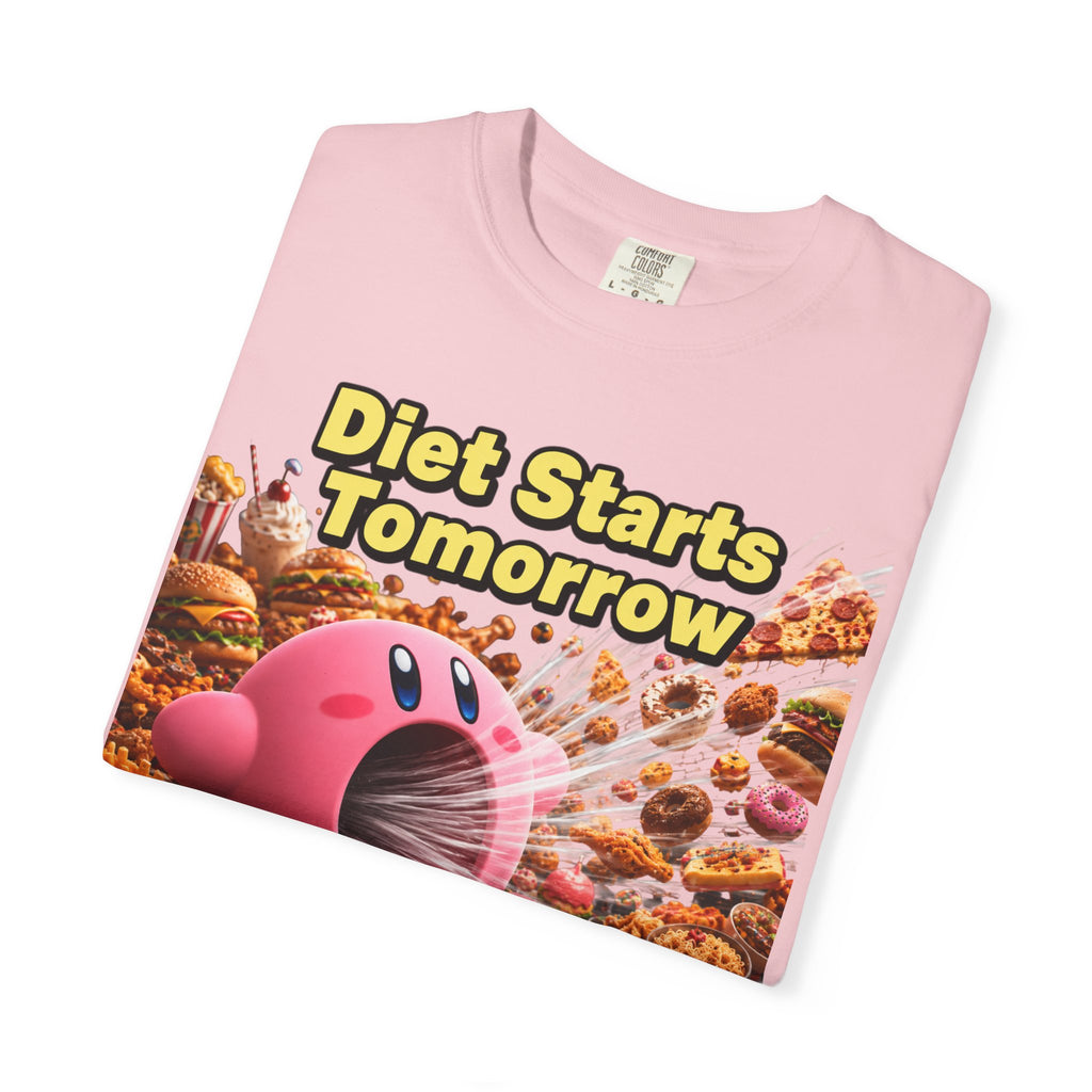 Kirby - Diet Starts Tomorrow T‑Shirt —  Food Humor Graphic Tee