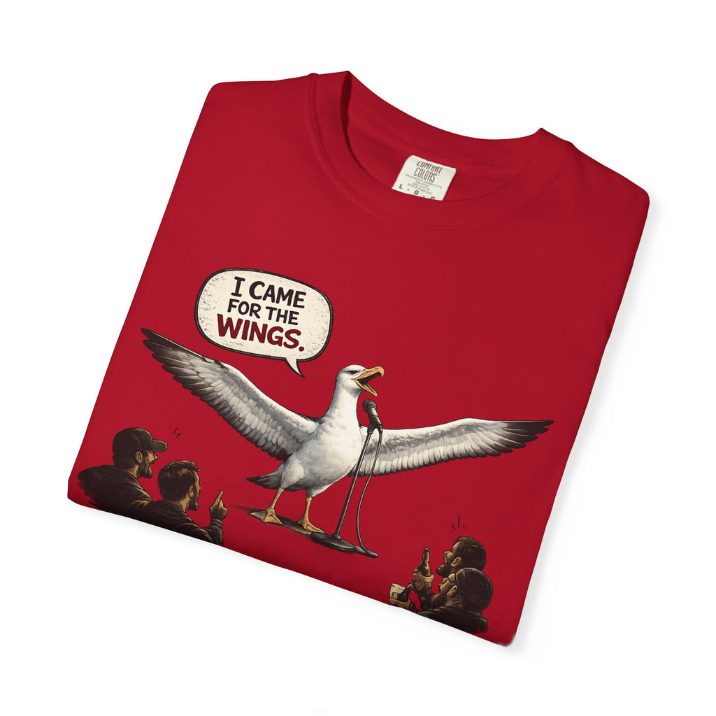 Albatross stand up Tee — "I Came For The Wings" Graphic T-Shirt