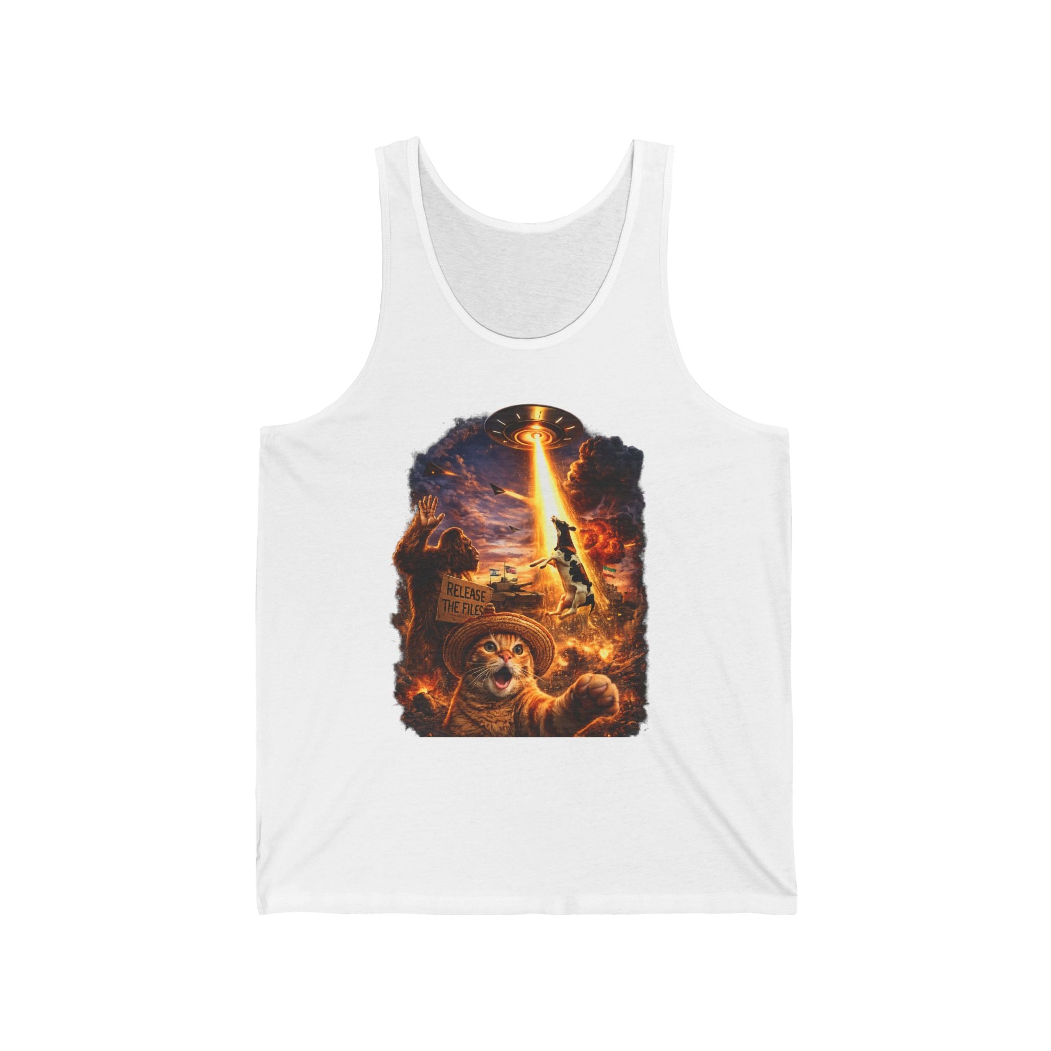 Viking Warrior Tank Top — Mythic Battle Scene Graphic Tank
