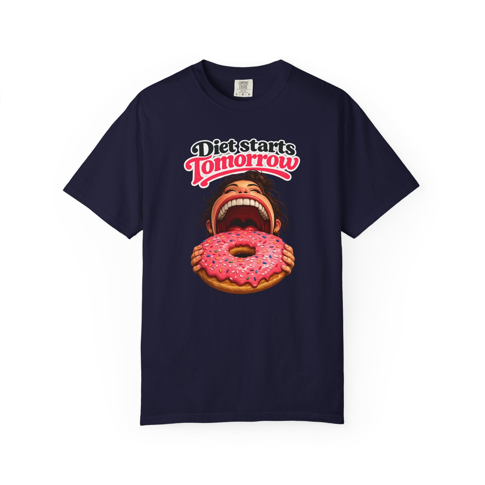 Diet Starts Tomorrow T-Shirt — Funny Donut Graphic Tee