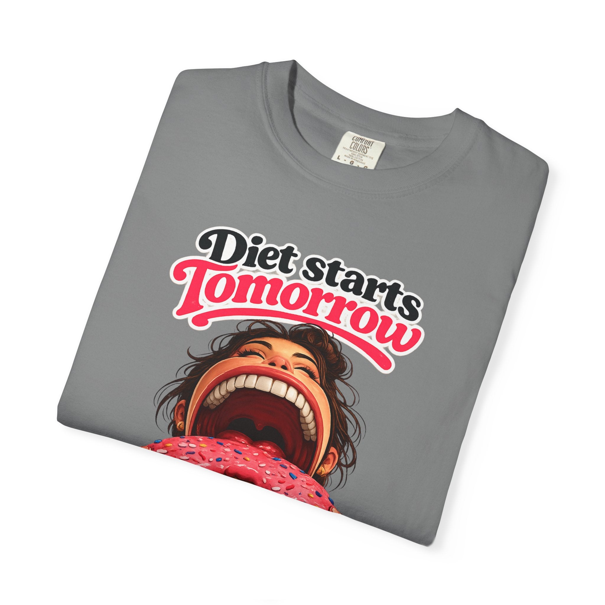 Diet Starts Tomorrow T-Shirt — Funny Donut Graphic Tee