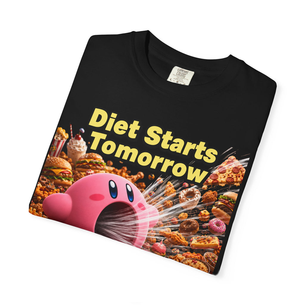 Kirby - Diet Starts Tomorrow T‑Shirt —  Food Humor Graphic Tee
