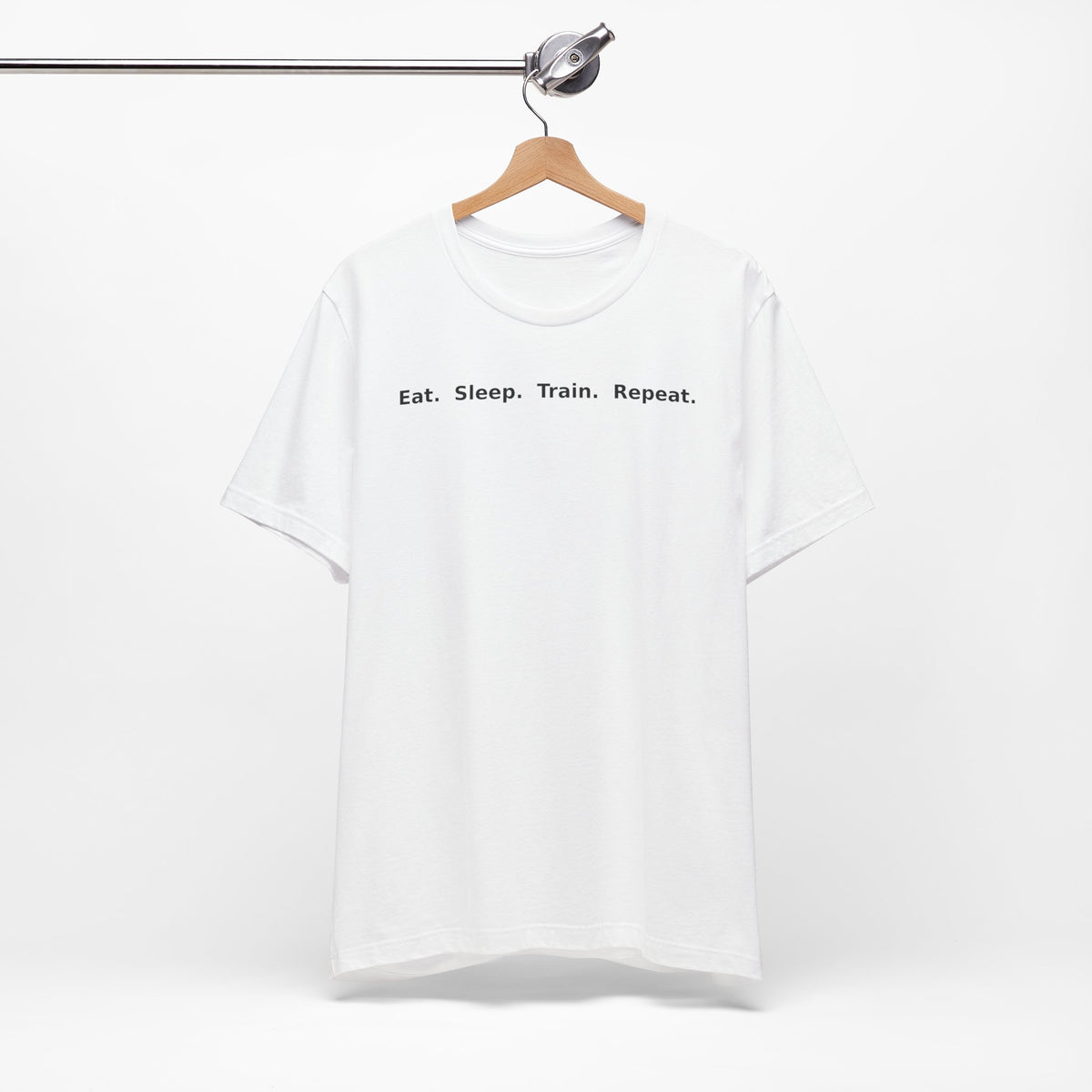 Eat. Sleep. Train. Repeat. Tee — Minimalist Music Symbols T‑Shirt