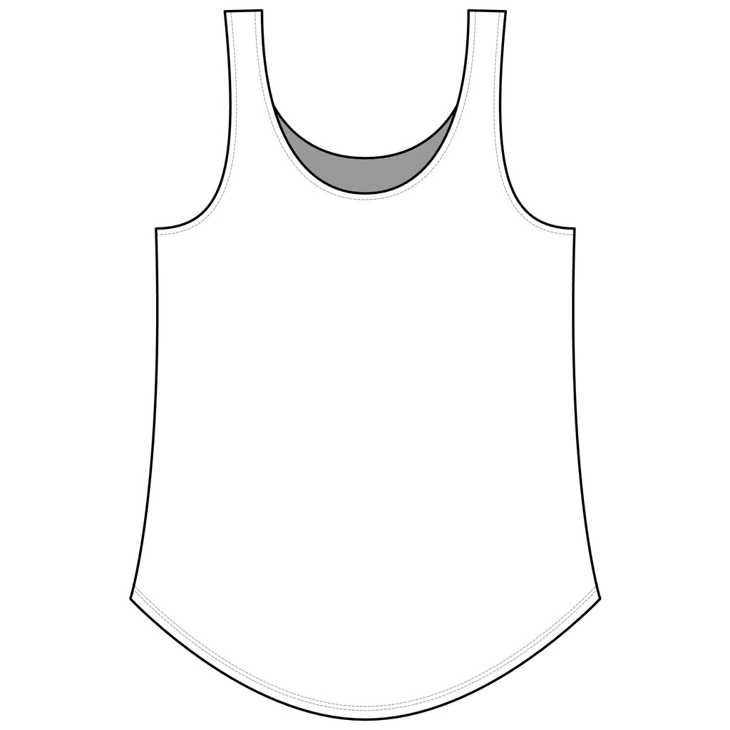 Rainbow Festival Tank Top — Cute Retro Rainbow Graphic for Women ("RAINBOW")