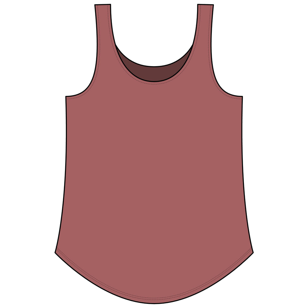 Rainbow Festival Tank Top — Cute Retro Rainbow Graphic for Women ("RAINBOW")