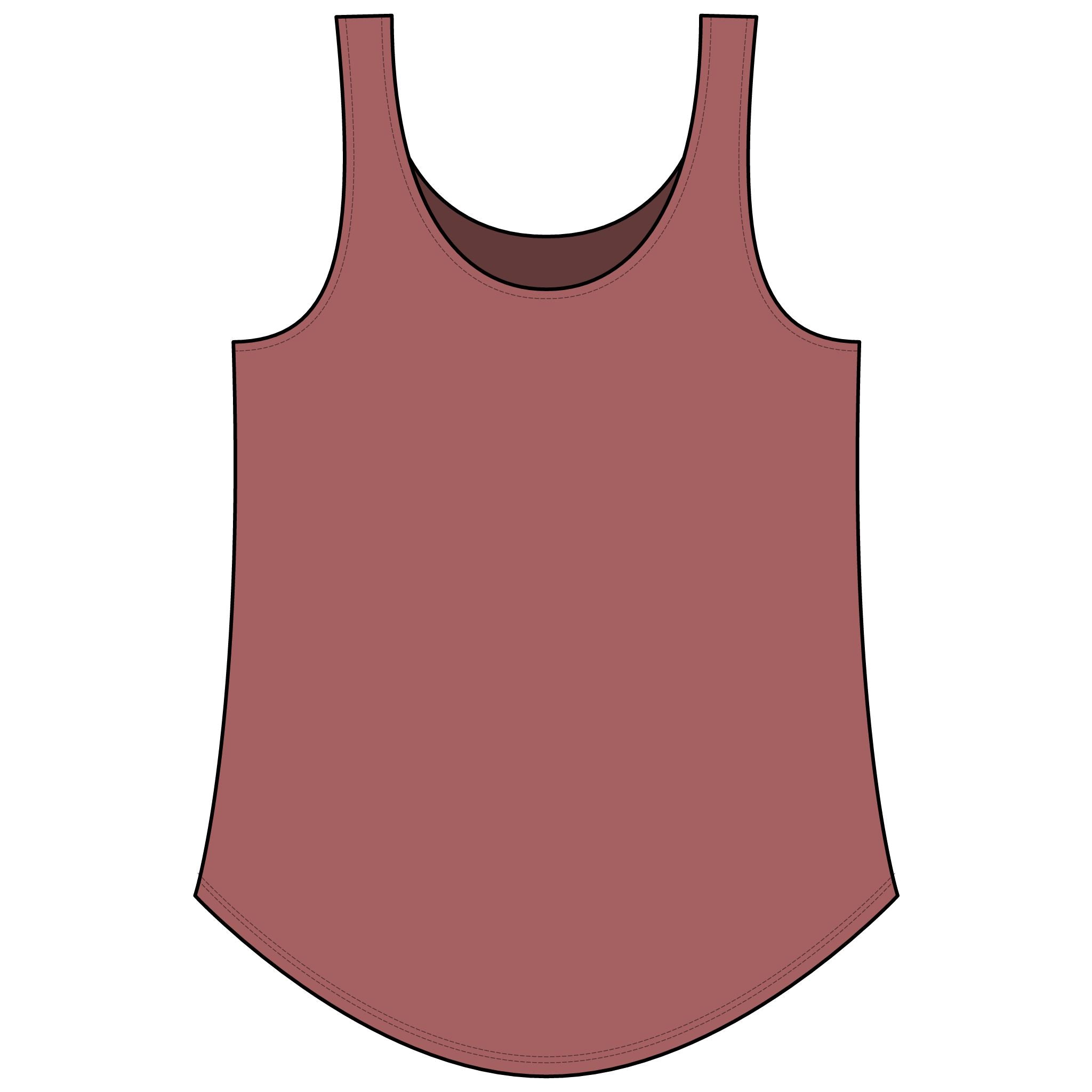 Rainbow Festival Tank Top — Cute Retro Rainbow Graphic for Women ("RAINBOW")