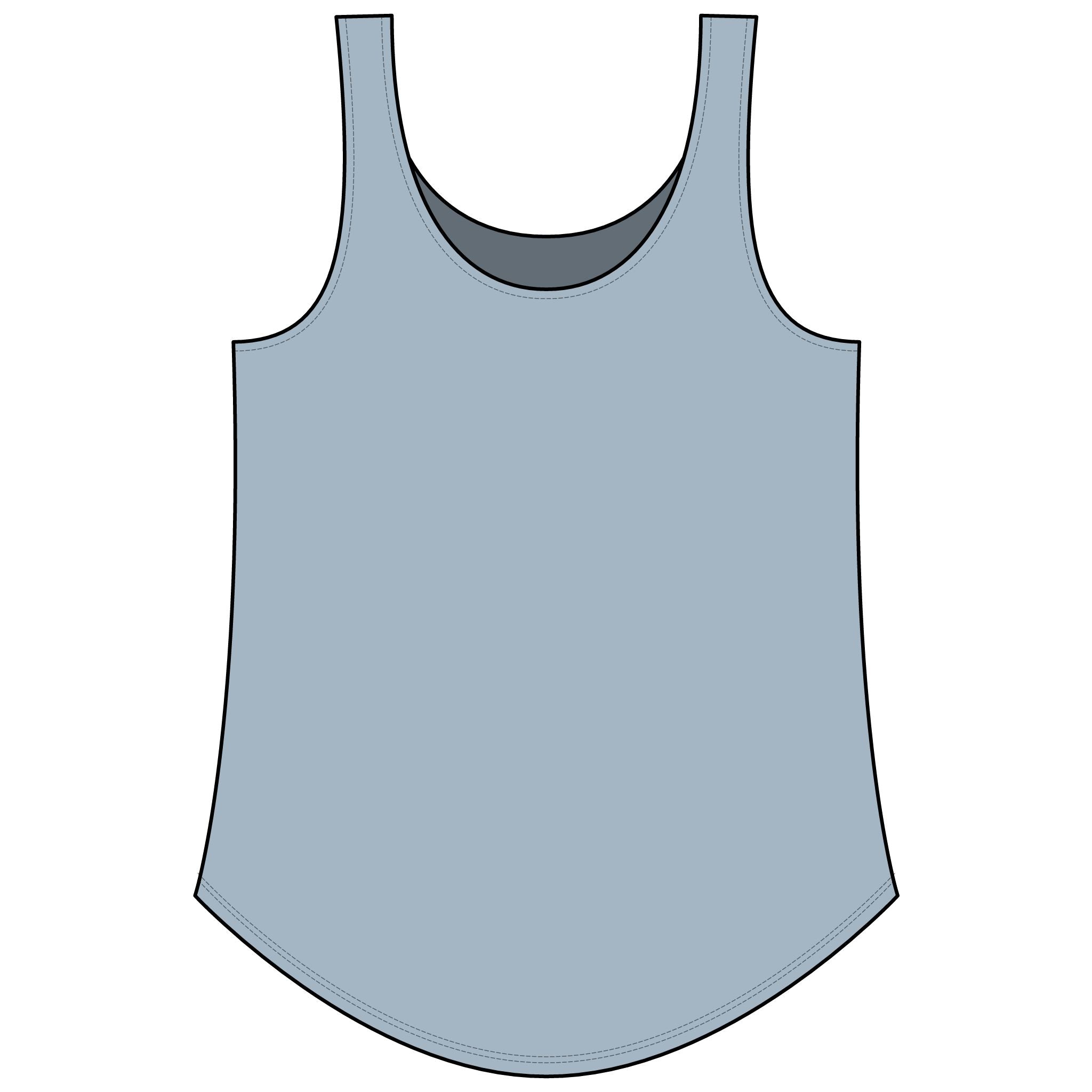 Rainbow Festival Tank Top — Cute Retro Rainbow Graphic for Women ("RAINBOW")