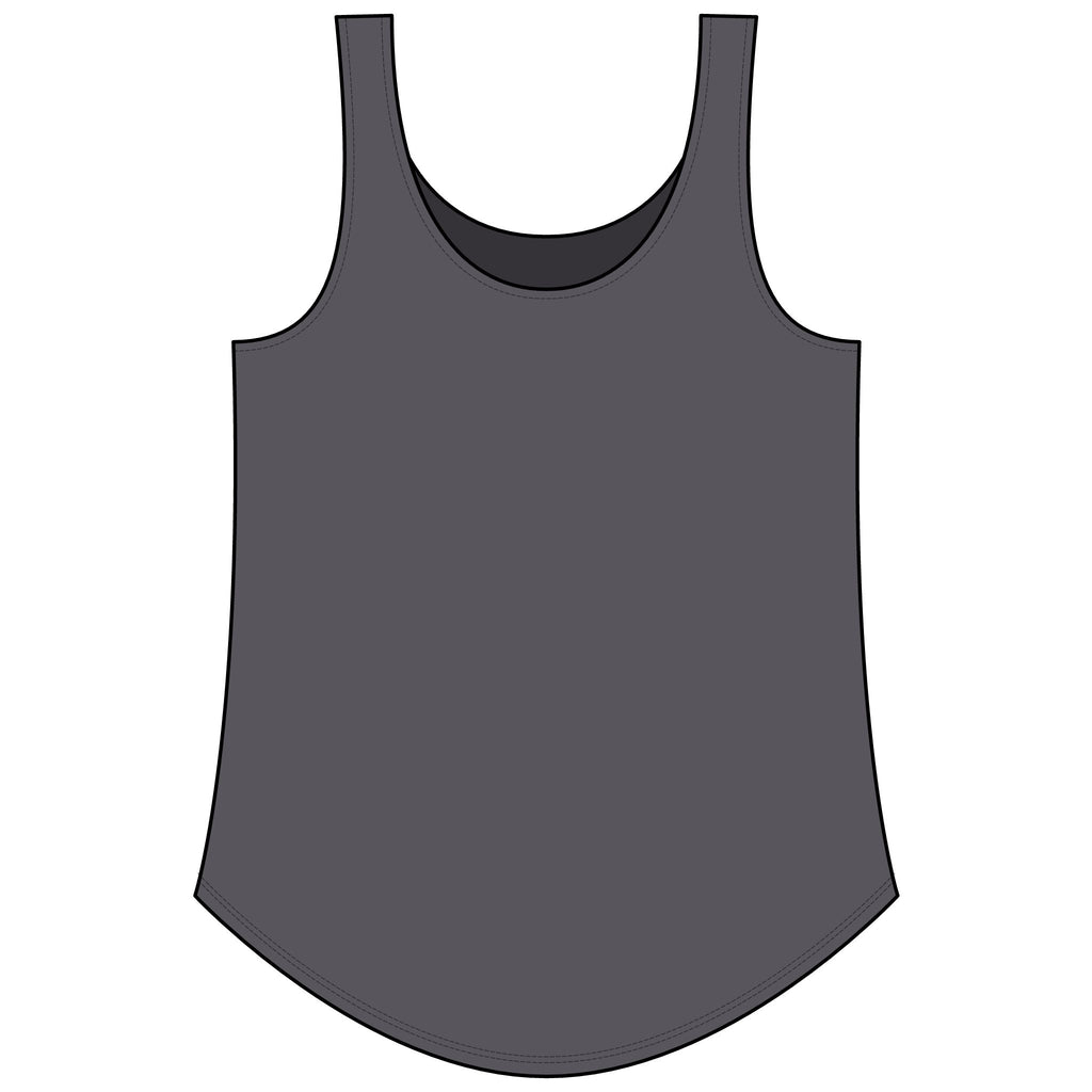 Rainbow Festival Tank Top — Cute Retro Rainbow Graphic for Women ("RAINBOW")