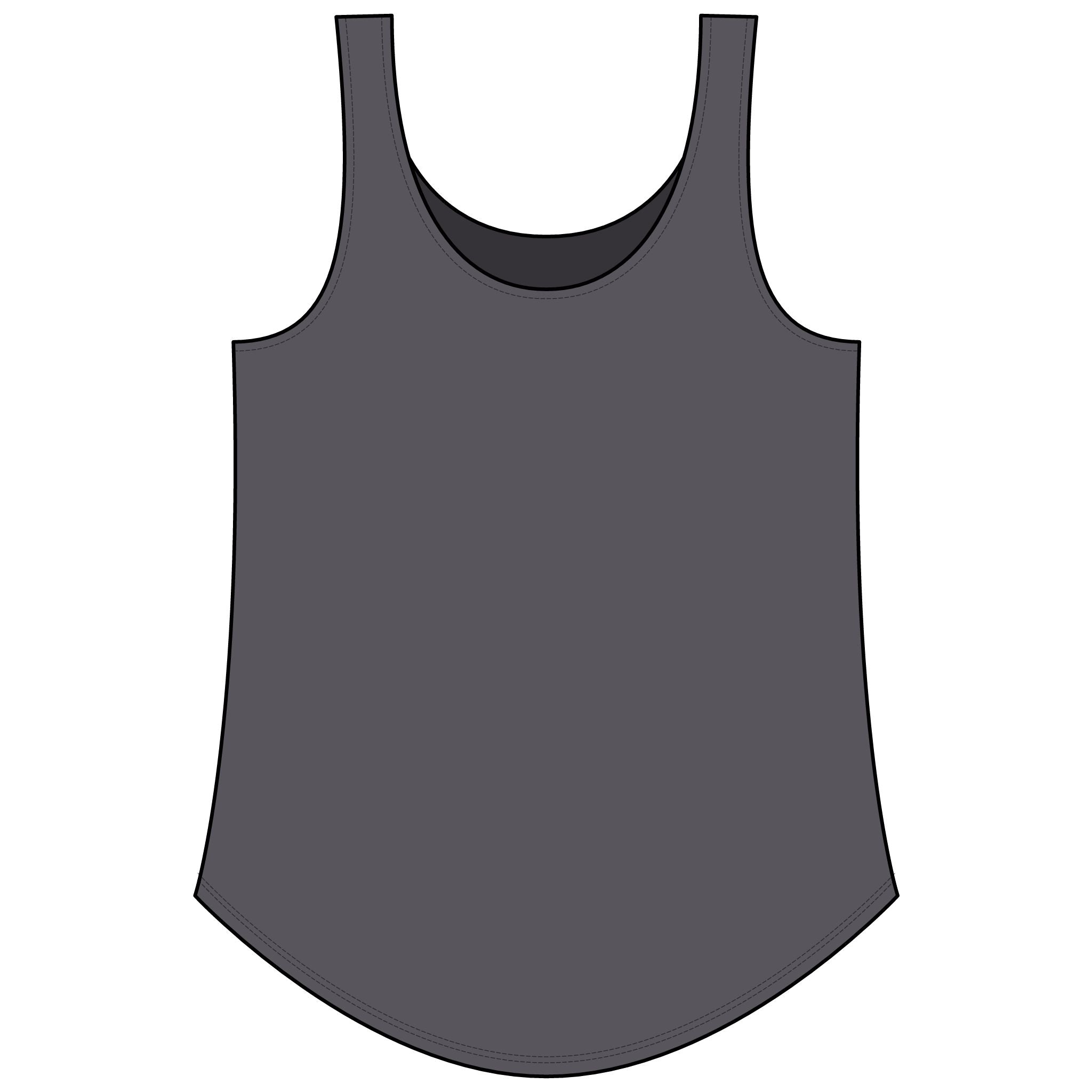 Rainbow Festival Tank Top — Cute Retro Rainbow Graphic for Women ("RAINBOW")