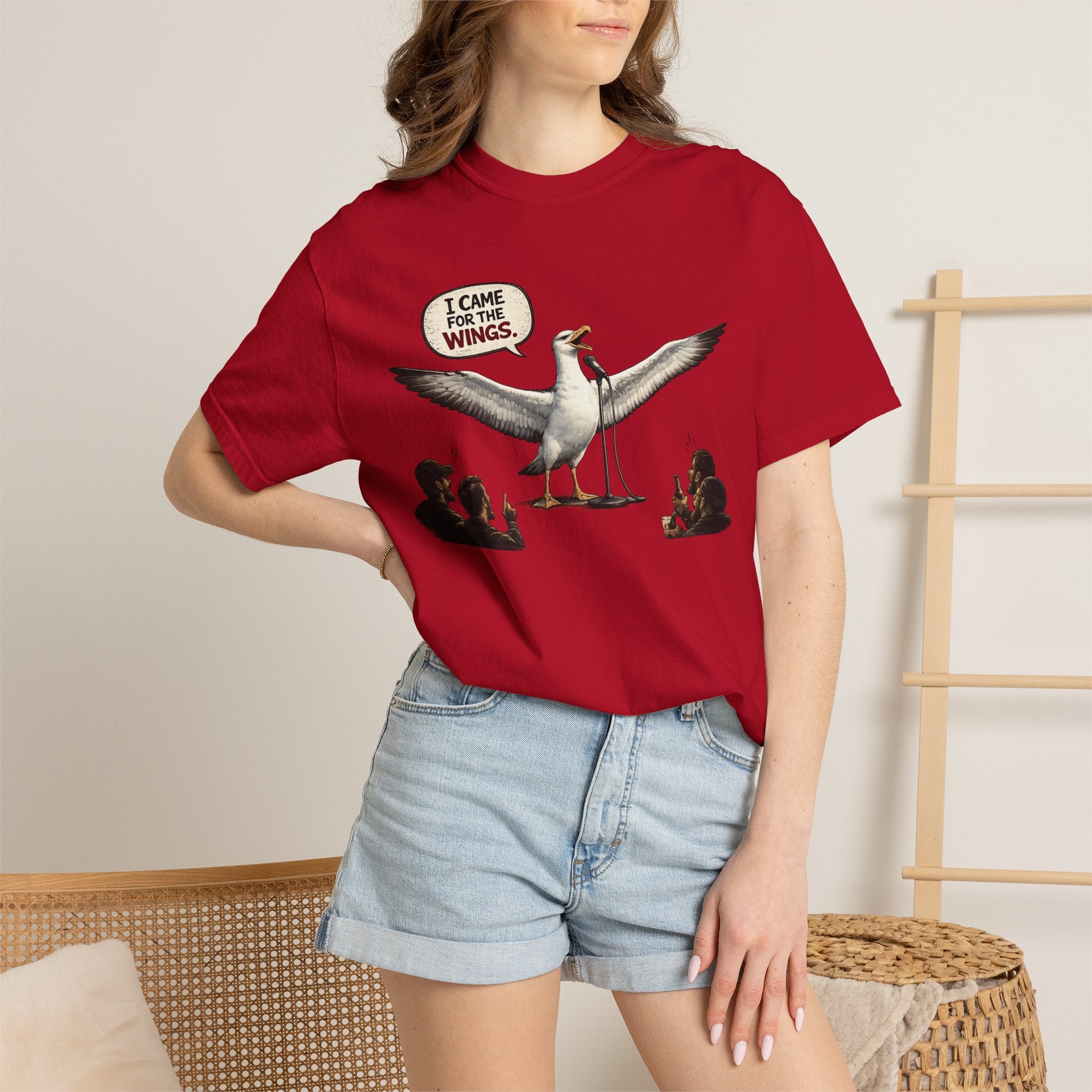 Albatross stand up Tee — "I Came For The Wings" Graphic T-Shirt