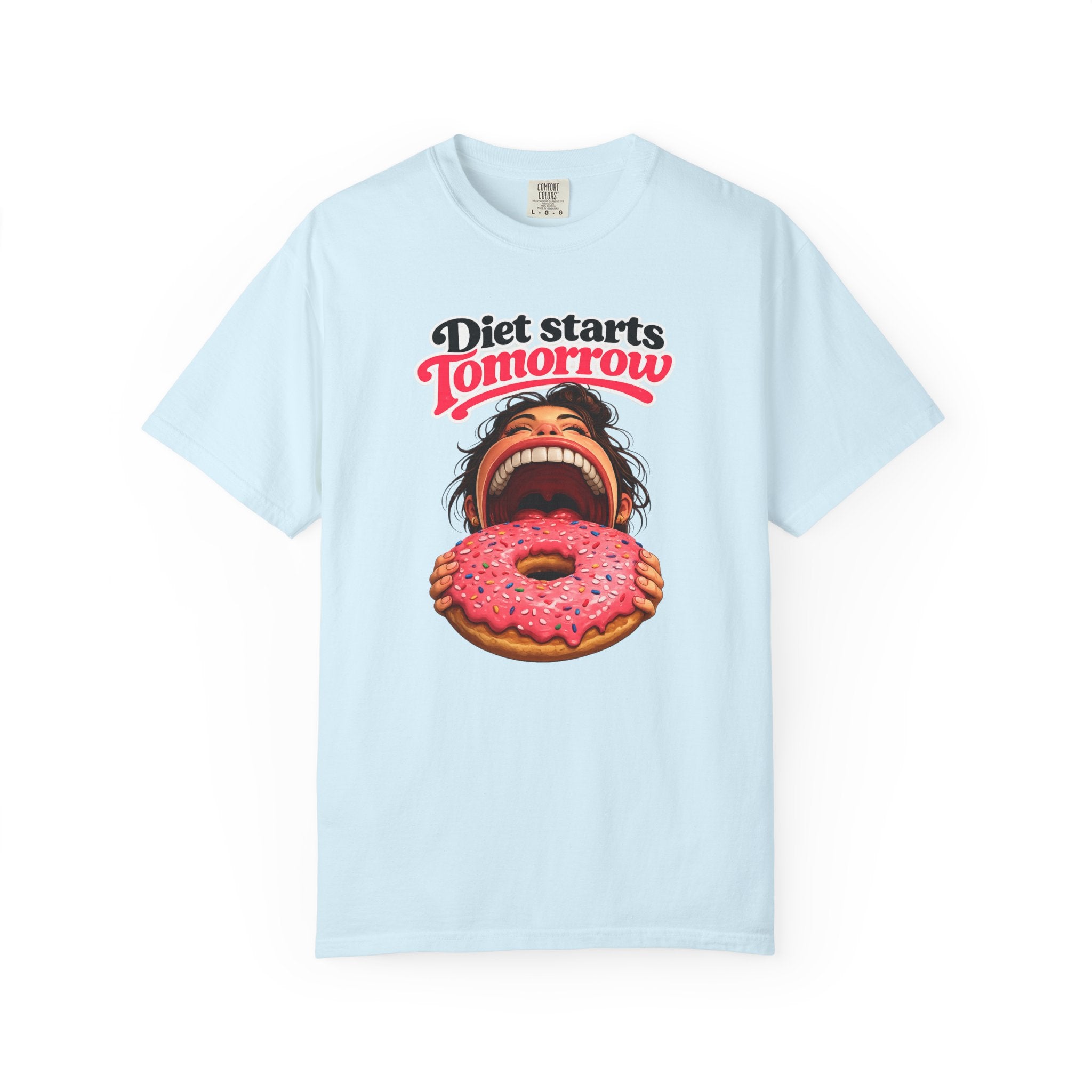 Diet Starts Tomorrow T-Shirt — Funny Donut Graphic Tee