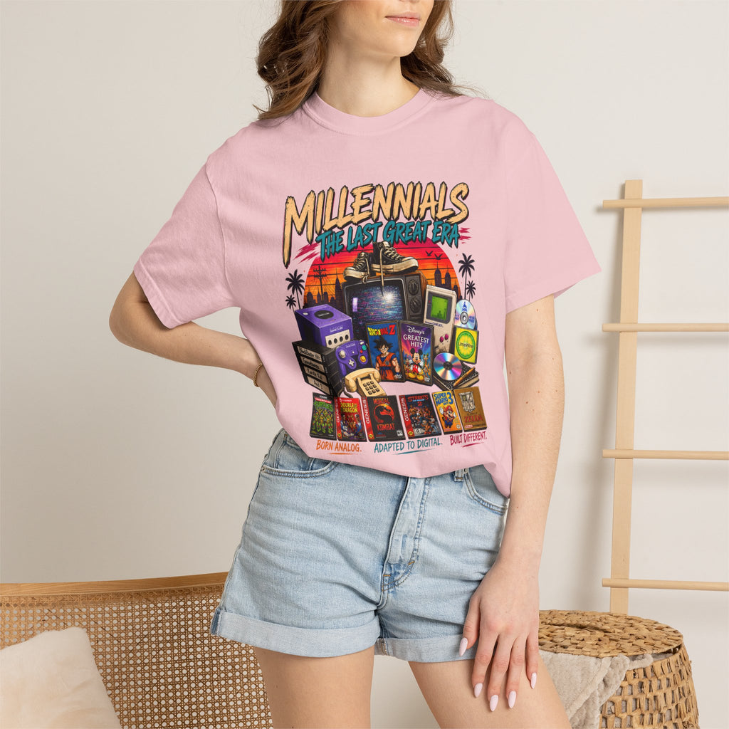Millennials Retro Throwback T-Shirt — 90s Nostalgia Gaming & Pop Culture Tee