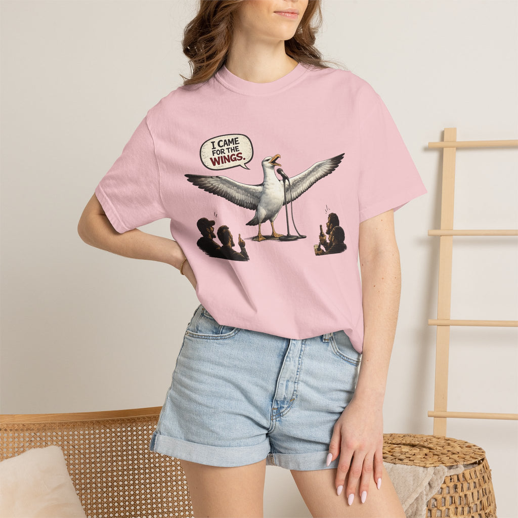 Albatross stand up Tee — "I Came For The Wings" Graphic T-Shirt