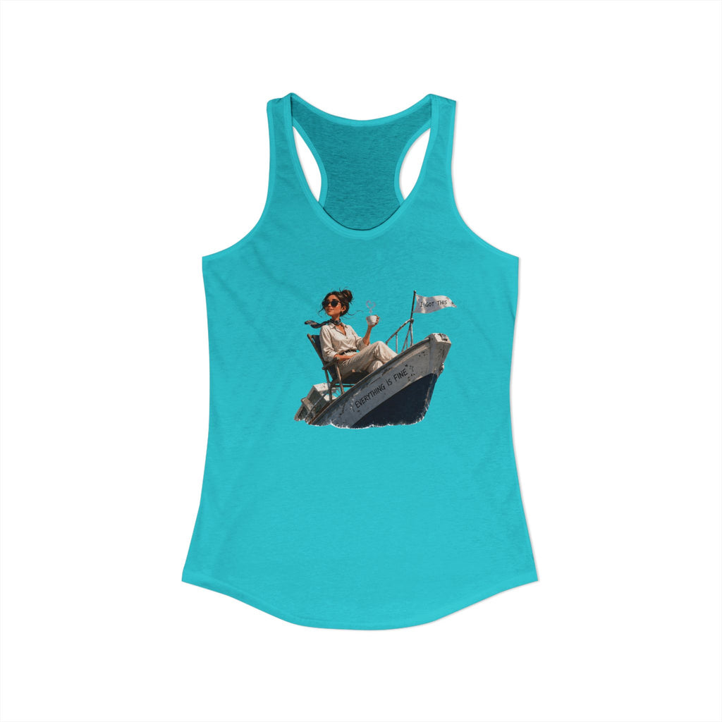 “Everything’s Fine” - Women's Ideal Racerback Tank