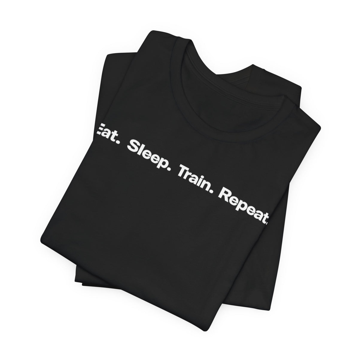Eat. Sleep. Train. Repeat. Tee — Minimalist Music Symbols T‑Shirt