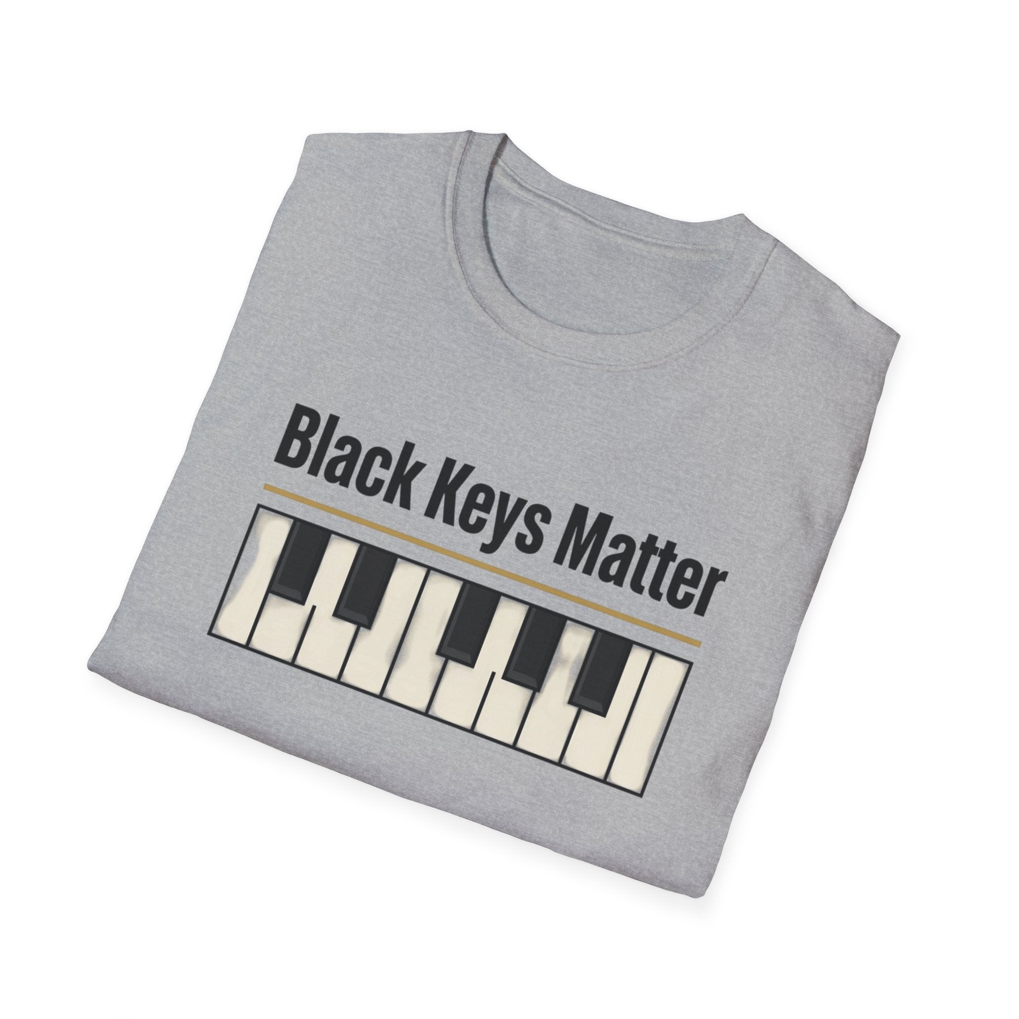 Piano Black Keys Matter Funny Music Shirt – Piano Player Gift Graphic Tee