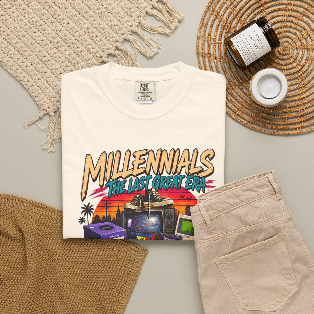 Millennials Retro Throwback T-Shirt — 90s Nostalgia Gaming & Pop Culture Tee