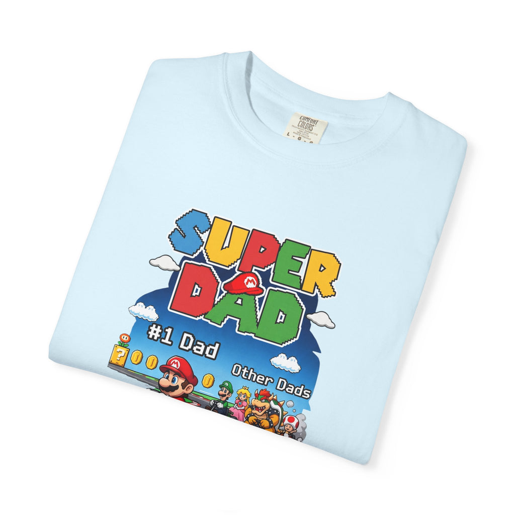 T-Shirt — "Super Dad" Retro Racing Gamer Tee (No.1 Dad)