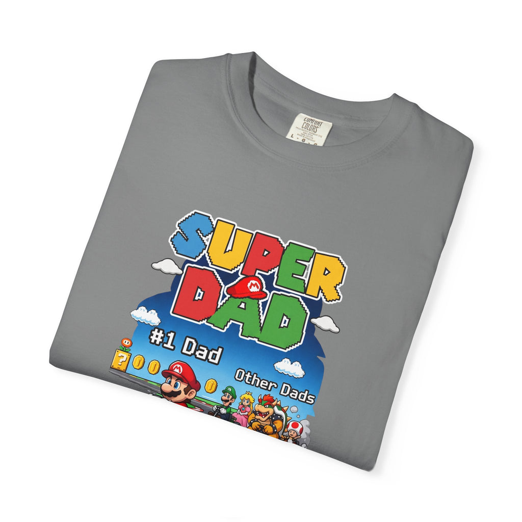 T-Shirt — "Super Dad" Retro Racing Gamer Tee (No.1 Dad)