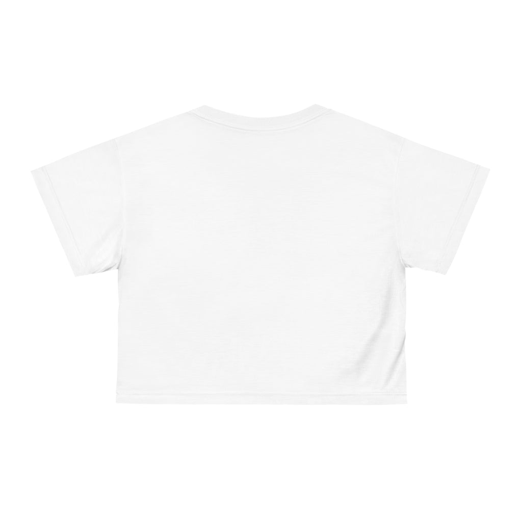 Cute Chick ‘Caw’ Graphic Crop Tee — Funny Chicken Cartoon Top