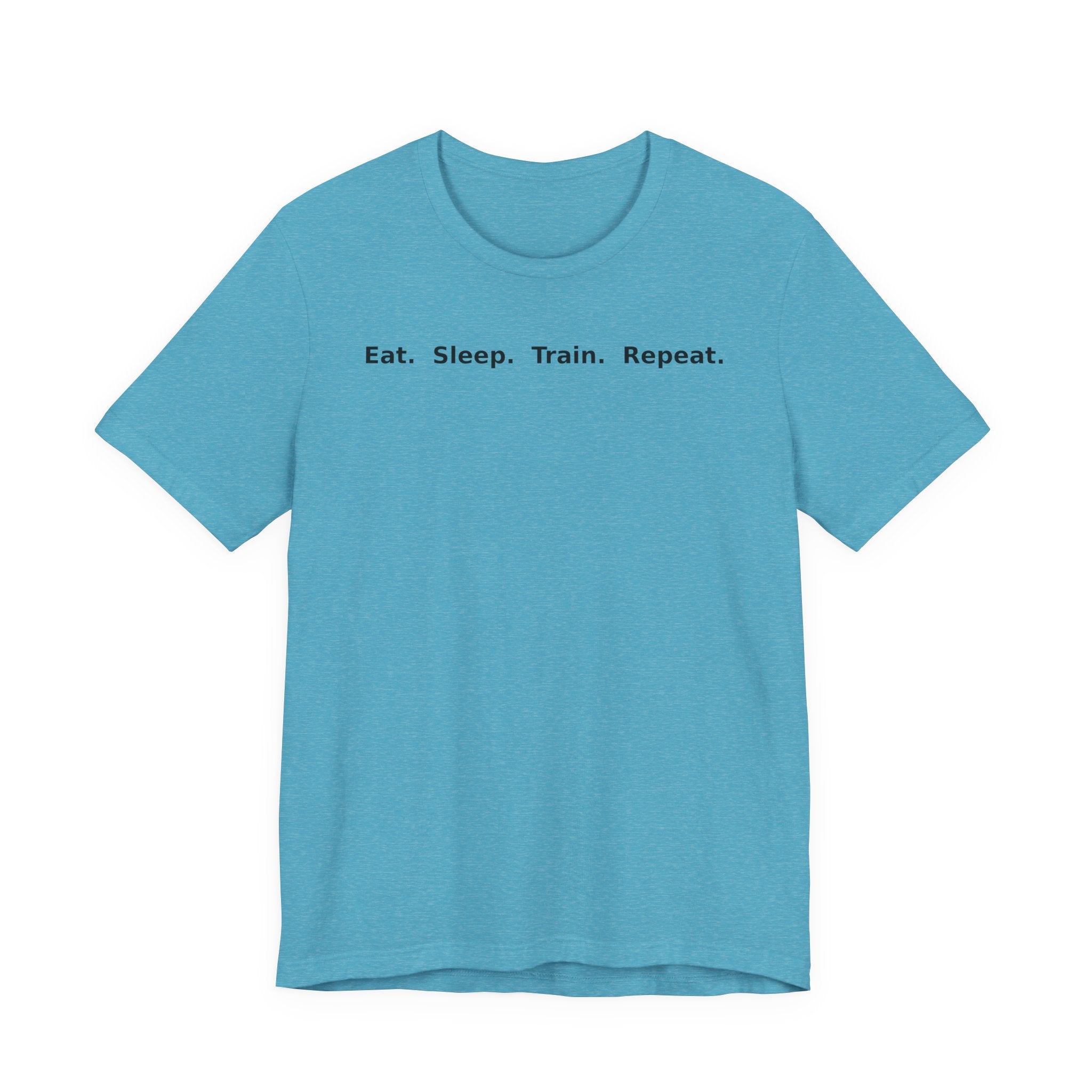 Eat. Sleep. Train. Repeat. Tee — Minimalist Music Symbols T‑Shirt