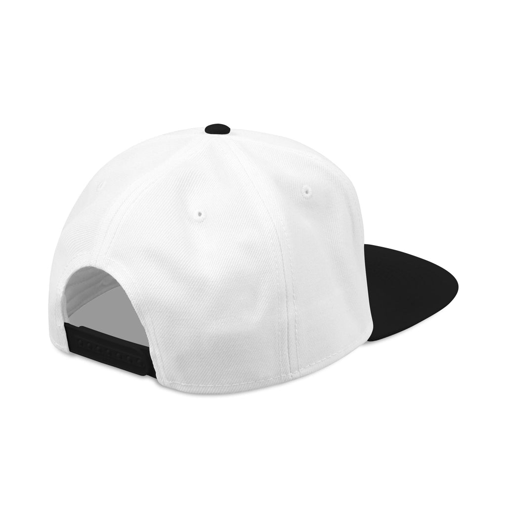 Embroidered Japanese Script Snapback Hat — Red/Black Streetwear Cap
