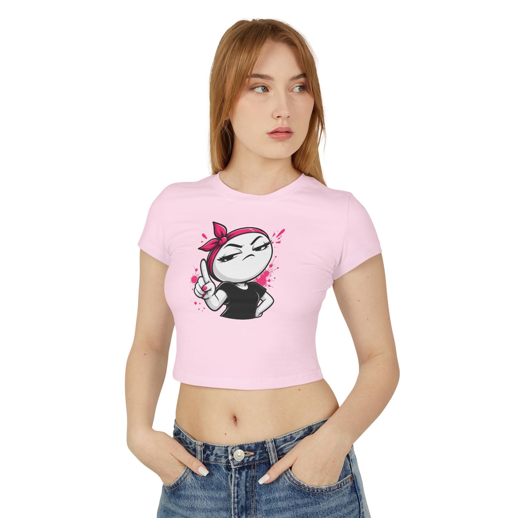 Women's Baby Tee — Sassy Rosie Graphic Tee