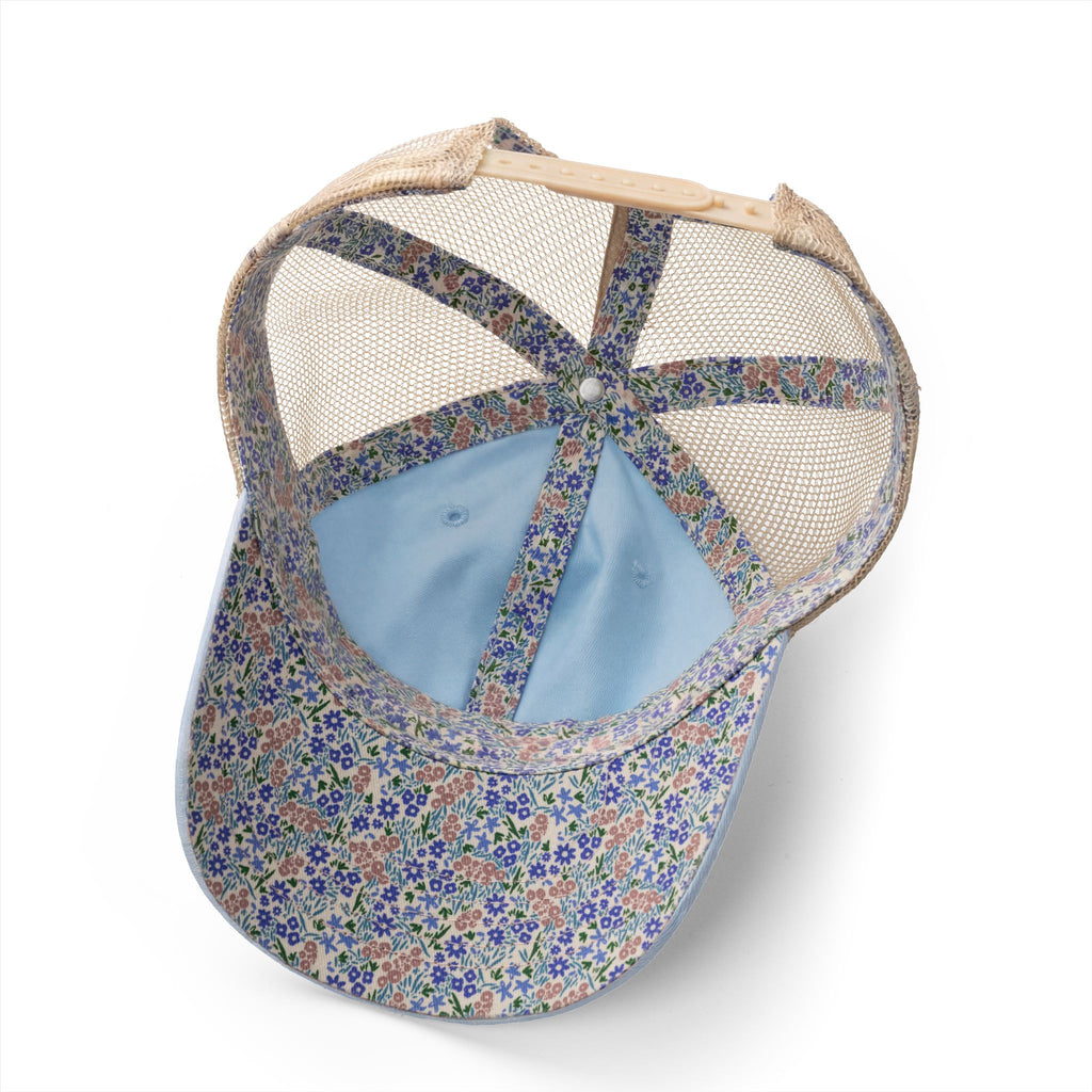 Rose Floral - Women's Washed Mesh-Back Cap