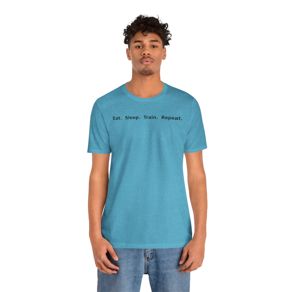 Eat. Sleep. Train. Repeat. Tee — Minimalist Music Symbols T‑Shirt
