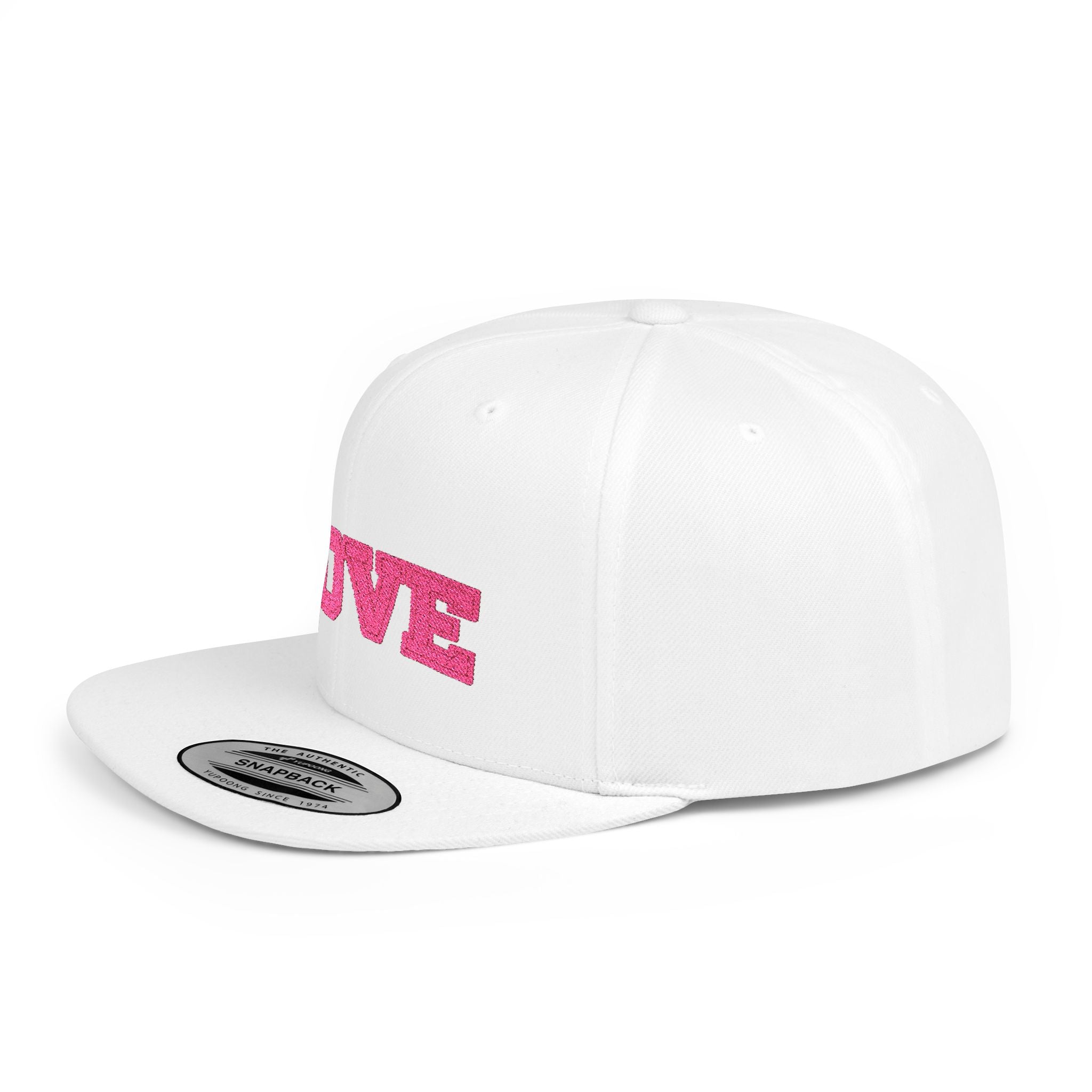 LOVE Pink Embroidered Snapback Hat