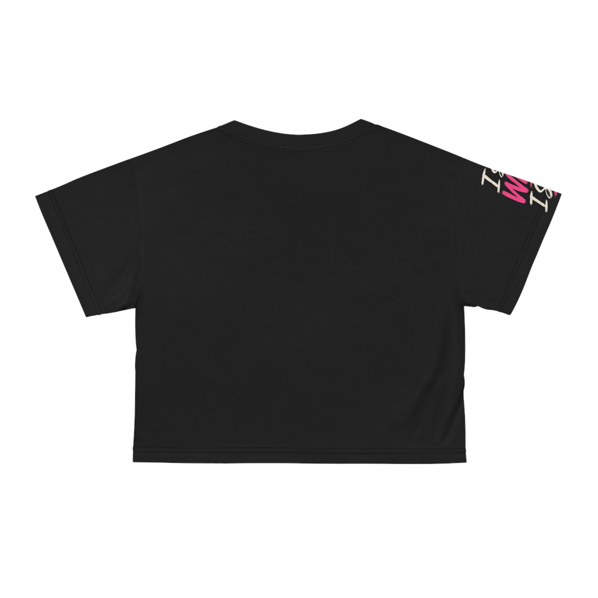 Cute Hip-Hop Teddy Bear Crop Tee — "I said What I said" Graphic