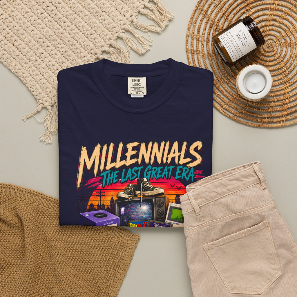Millennials Retro Throwback T-Shirt — 90s Nostalgia Gaming & Pop Culture Tee