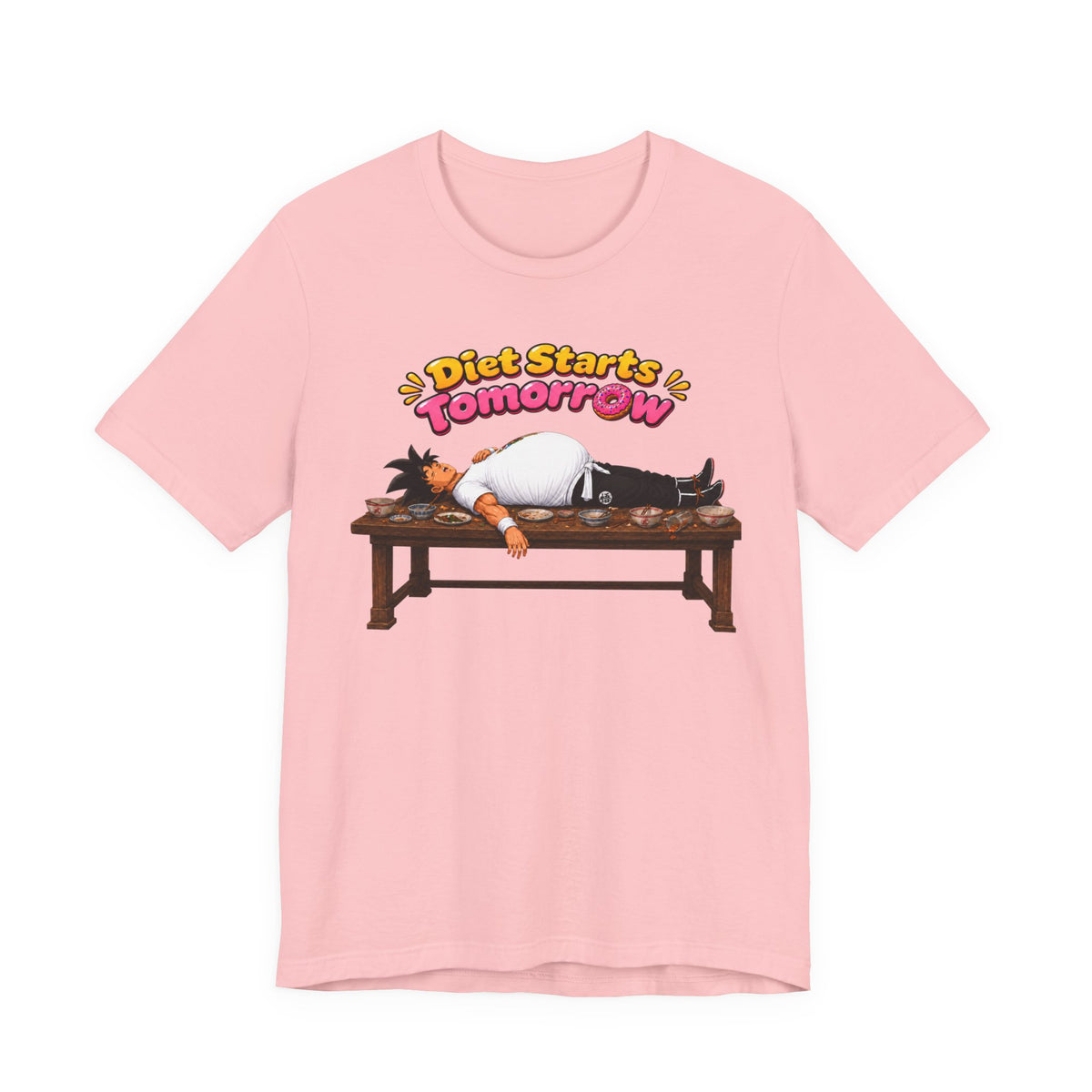 Goku Diet Starts Tomorrow T-Shirt — Funny Lazy Anime Graphic Tee
