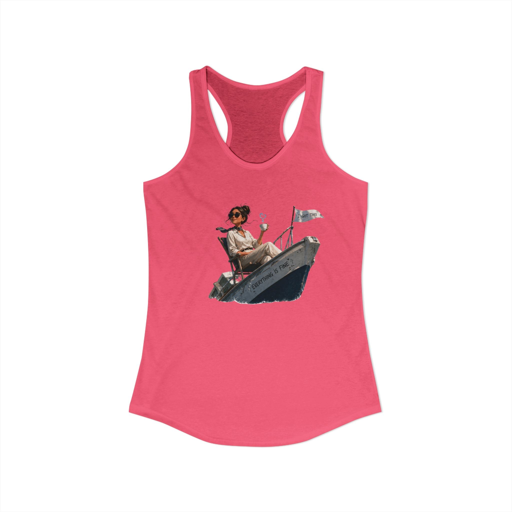 “Everything’s Fine” - Women's Ideal Racerback Tank