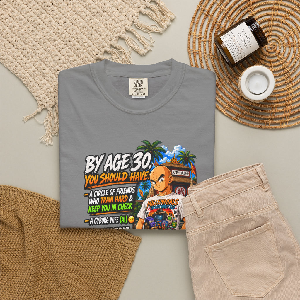 Krillin After 30 Bragging Rights — Anime Millennials Graphic Tee