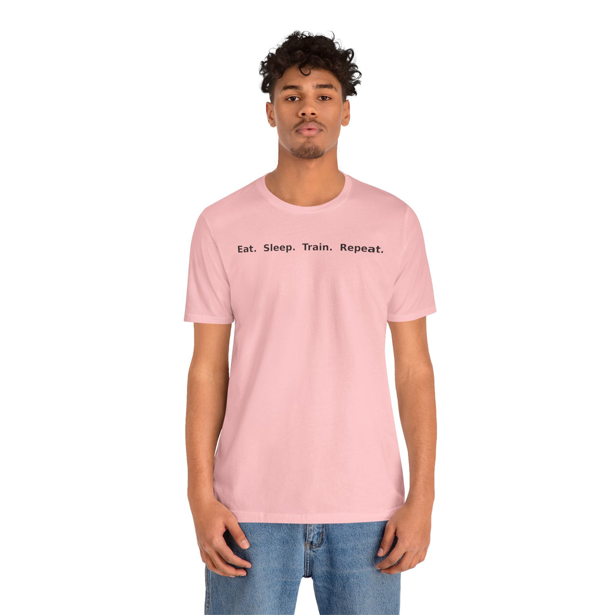 Eat. Sleep. Train. Repeat. Tee — Minimalist Music Symbols T‑Shirt