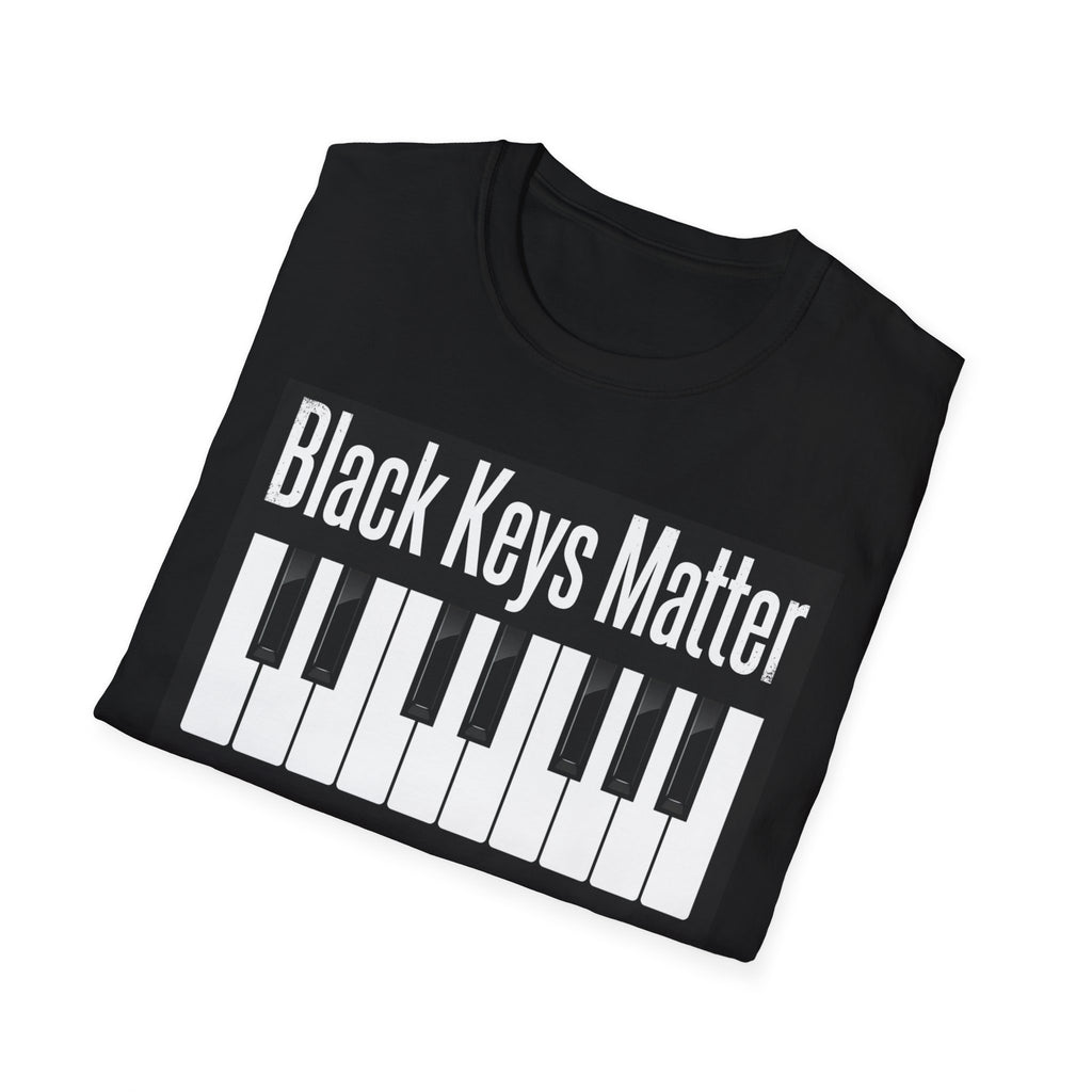 Piano Black Keys Matter Funny Music Shirt – Piano Player Gift Graphic Tee