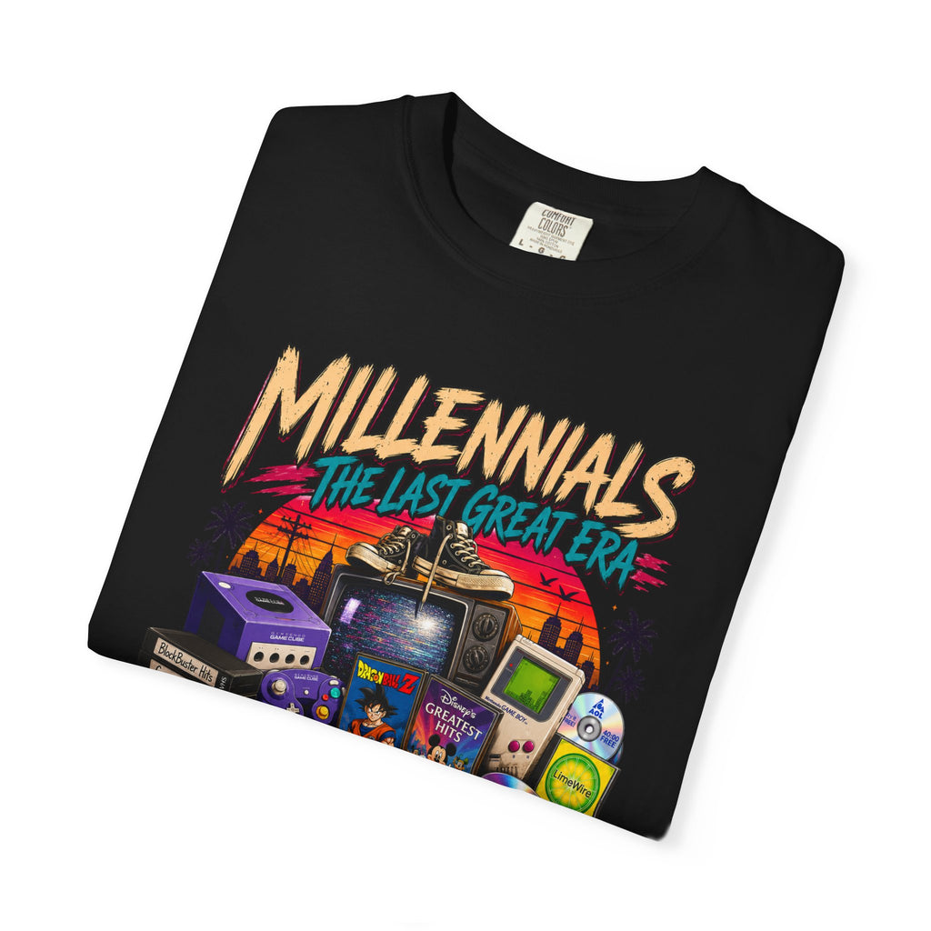 Millennials Retro Throwback T-Shirt — 90s Nostalgia Gaming & Pop Culture Tee