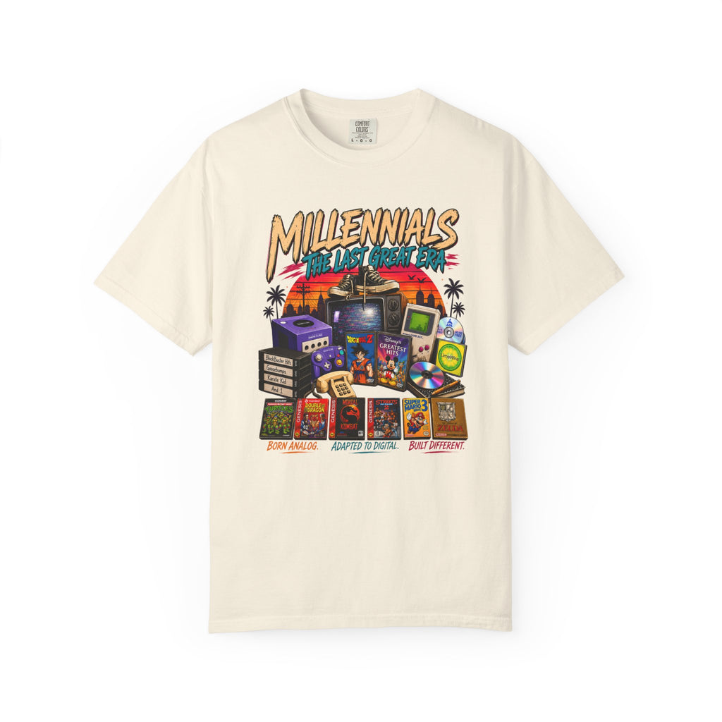 Millennials Retro Throwback T-Shirt — 90s Nostalgia Gaming & Pop Culture Tee