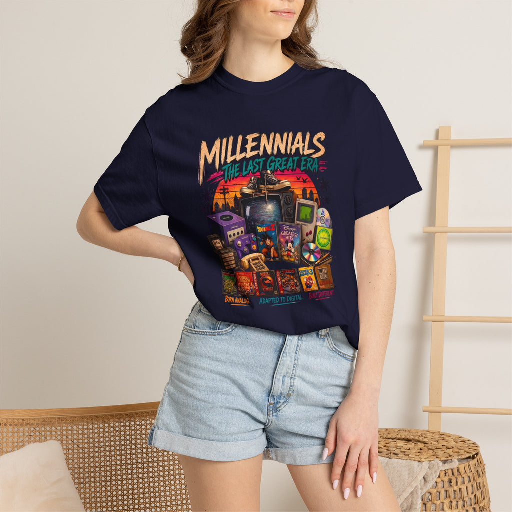 Millennials Retro Throwback T-Shirt — 90s Nostalgia Gaming & Pop Culture Tee