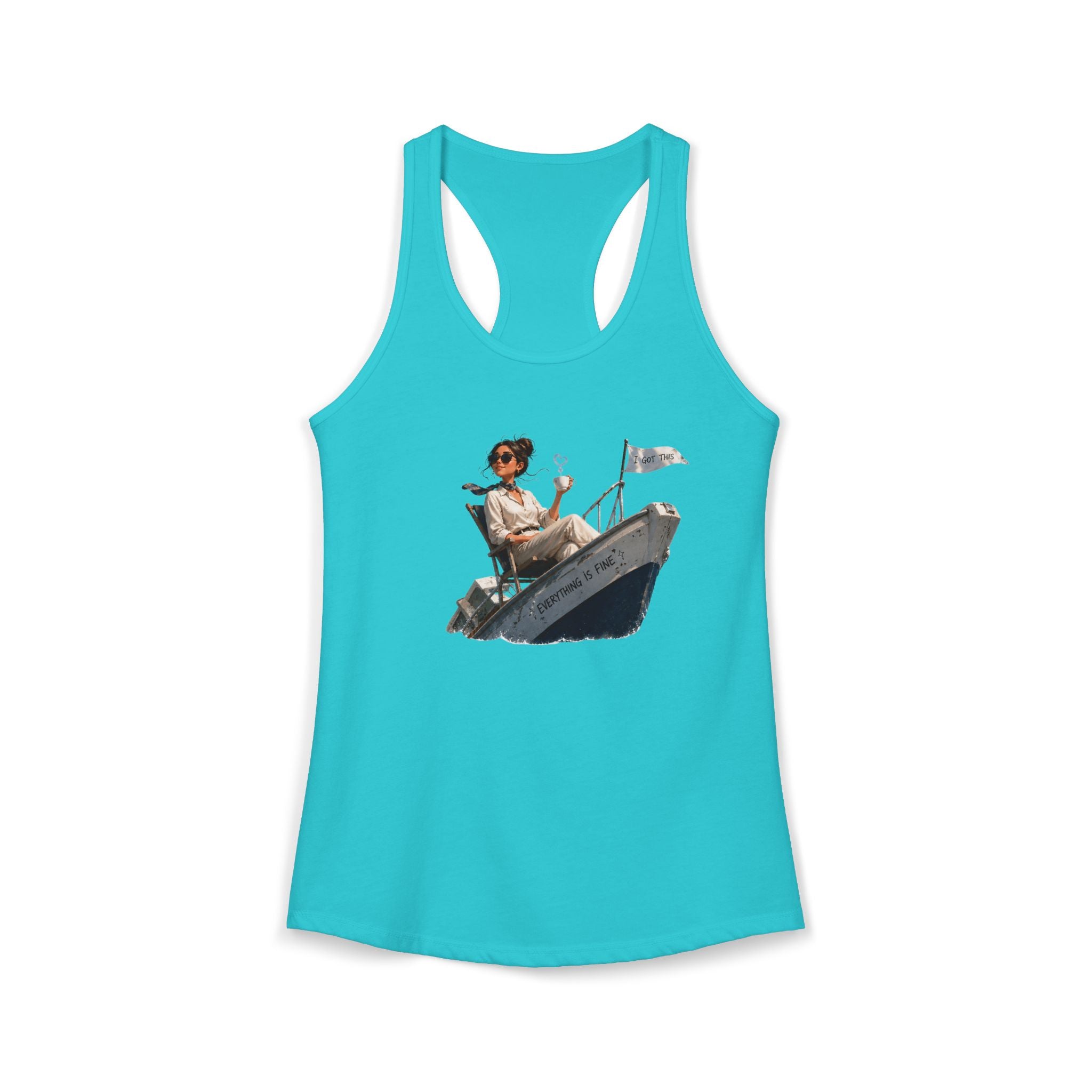 “Everything’s Fine” - Women's Ideal Racerback Tank