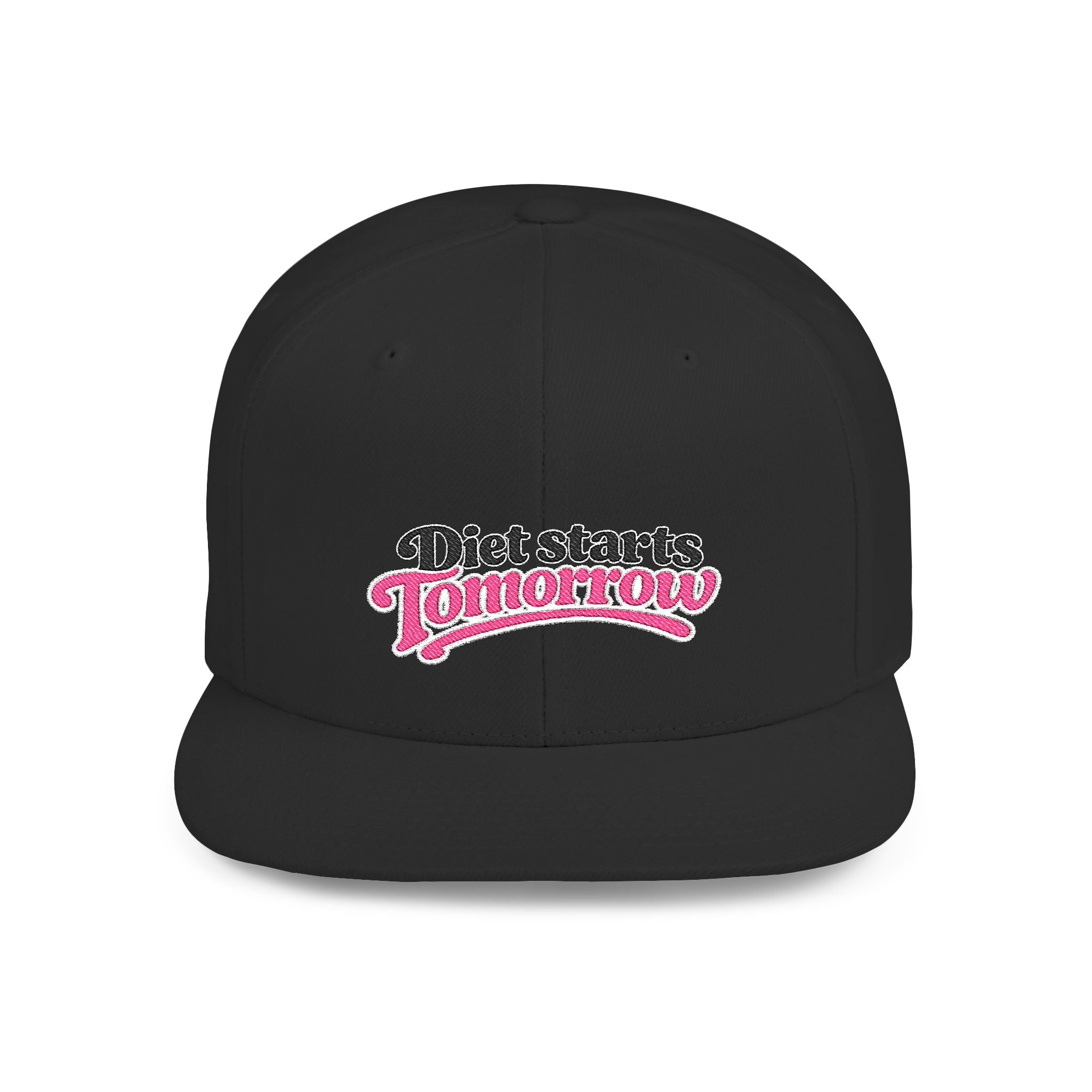 Diet Starts Tomorrow Embroidered Snapback Hat