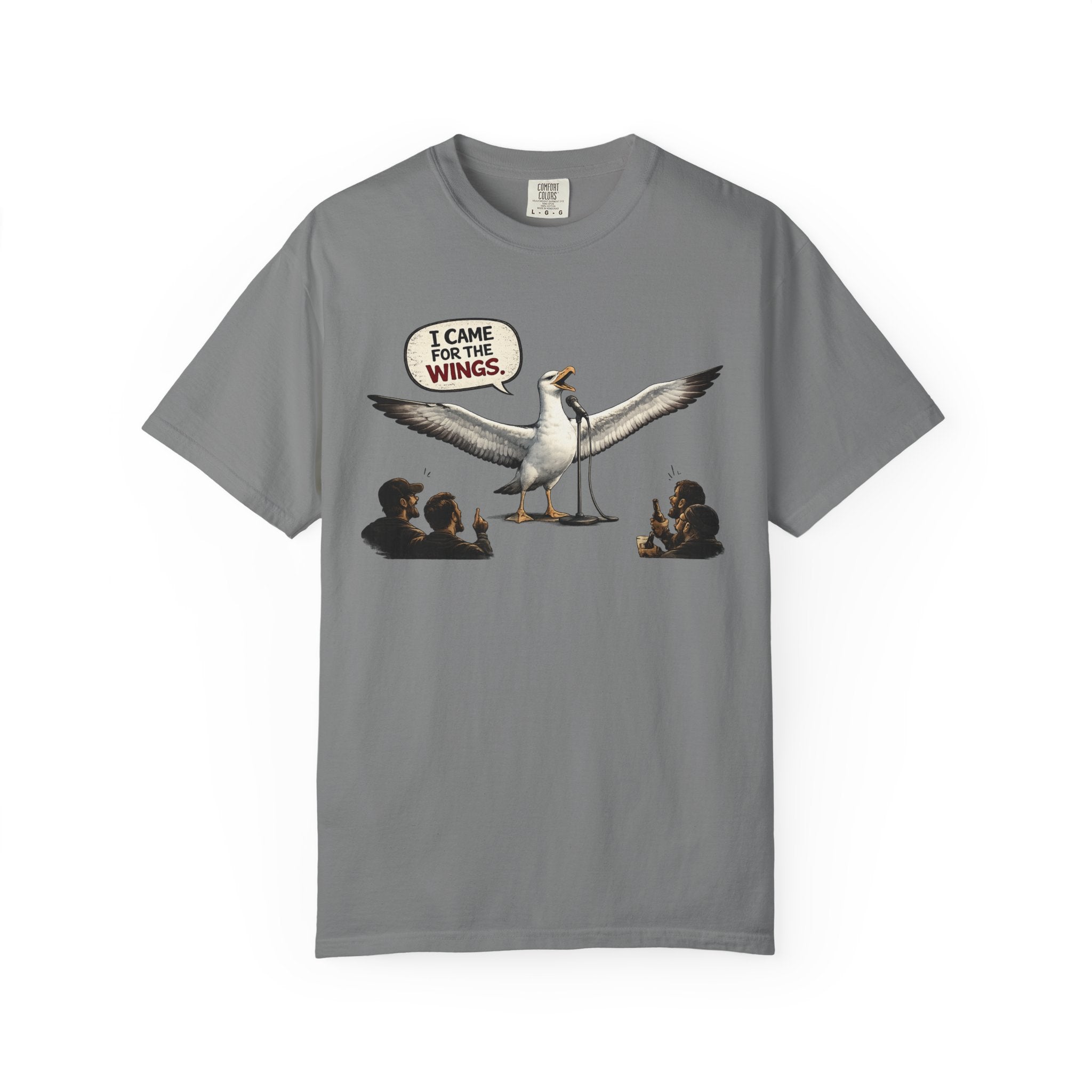Albatross stand up Tee — "I Came For The Wings" Graphic T-Shirt