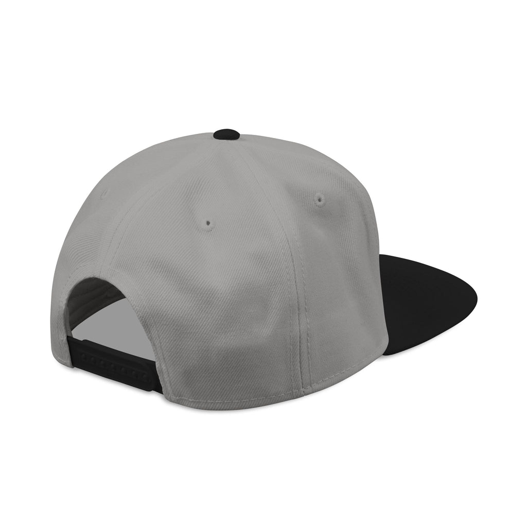 Embroidered Japanese Script Snapback Hat — Red/Black Streetwear Cap
