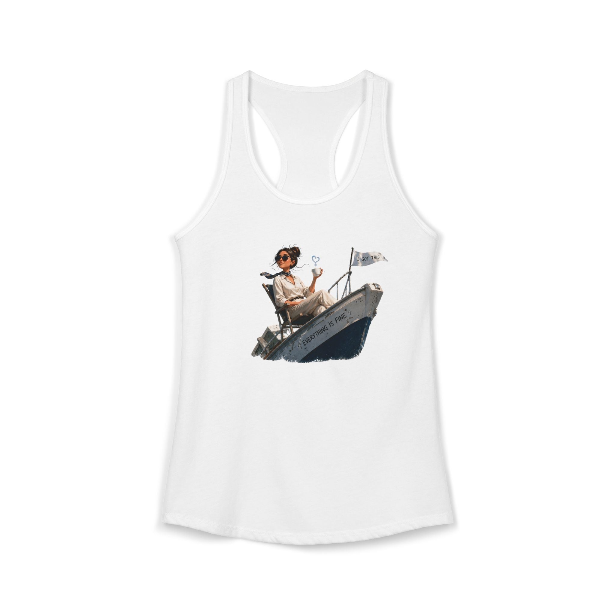 “Everything’s Fine” - Women's Ideal Racerback Tank