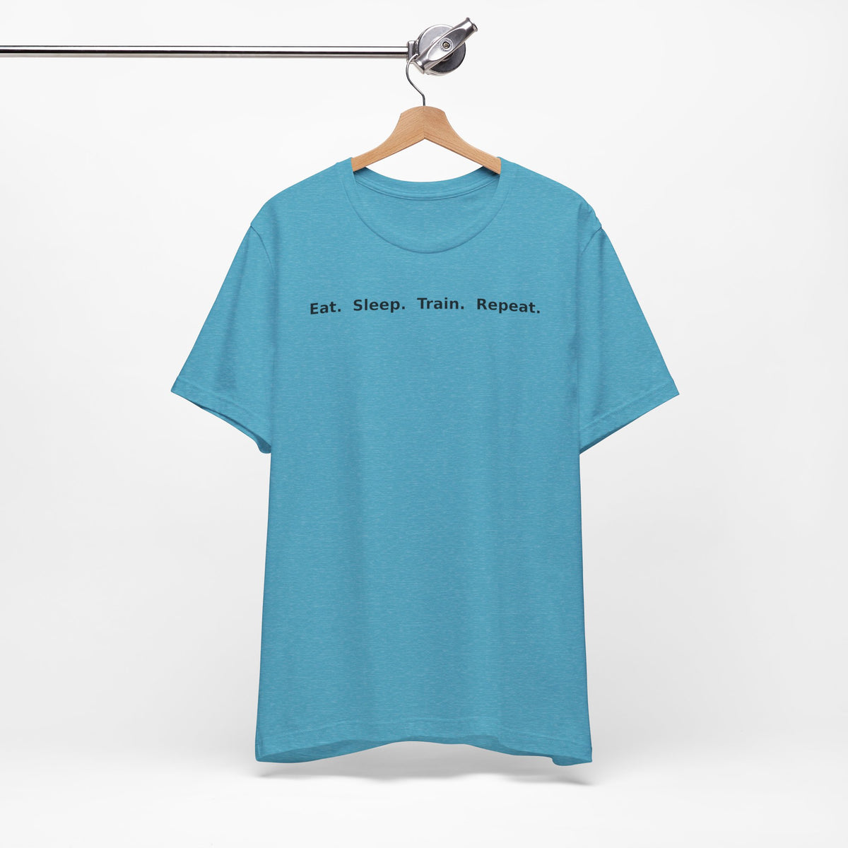 Eat. Sleep. Train. Repeat. Tee — Minimalist Music Symbols T‑Shirt
