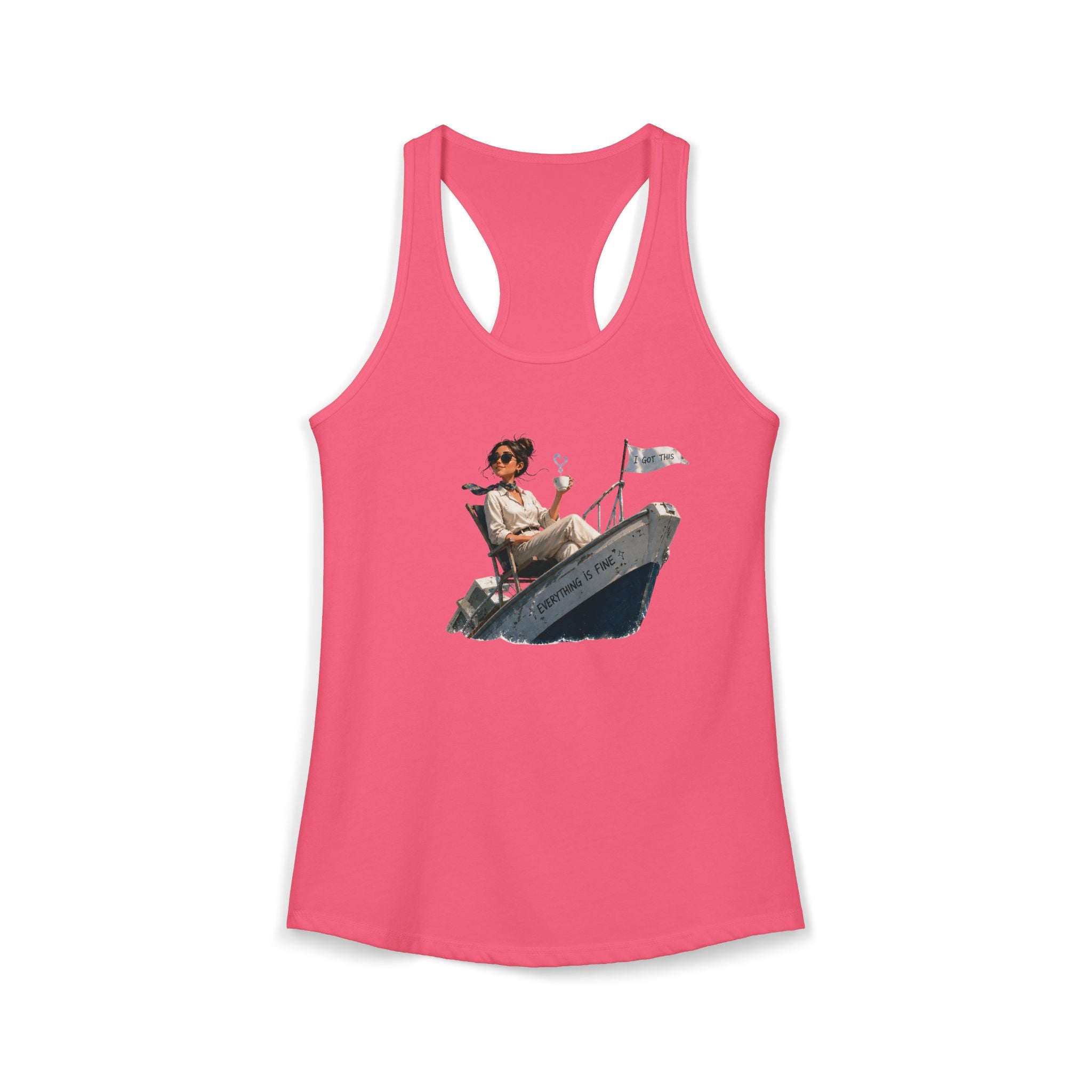“Everything’s Fine” - Women's Ideal Racerback Tank