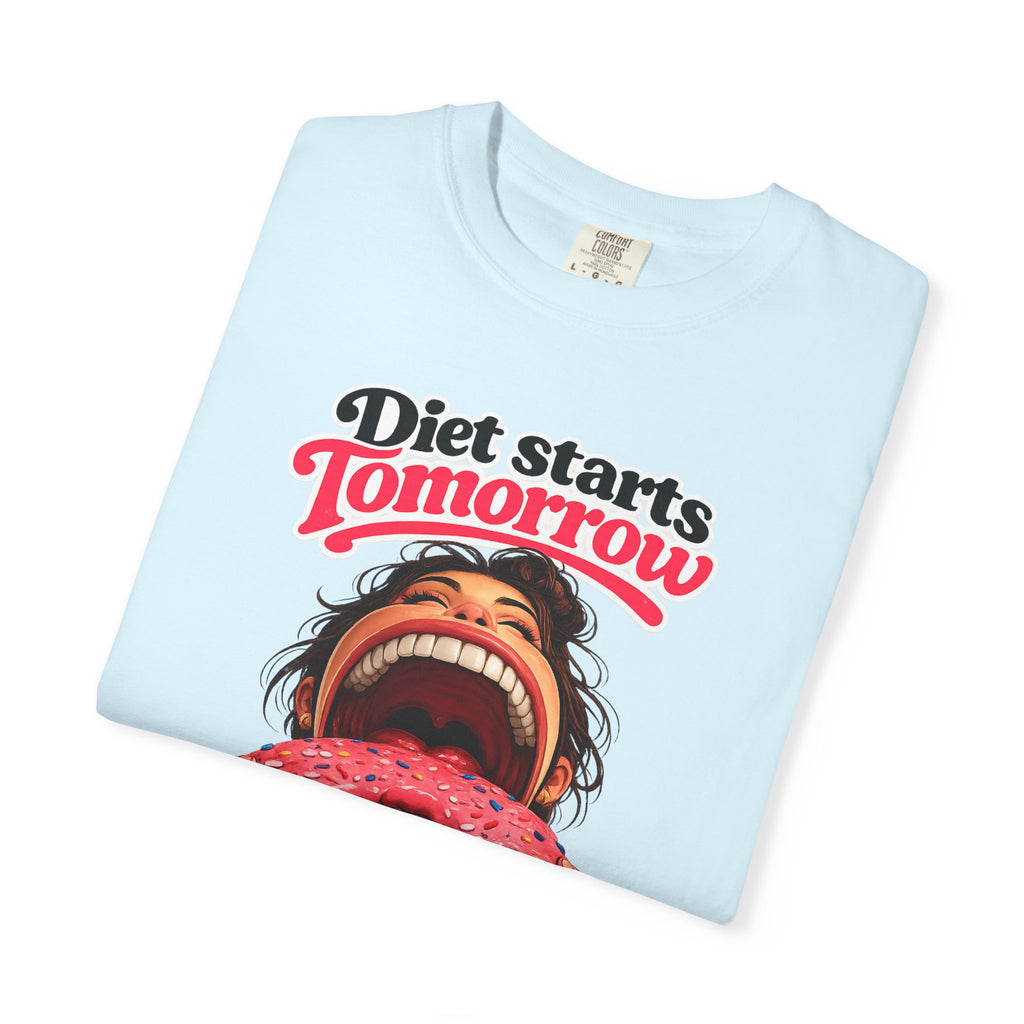 Diet Starts Tomorrow T-Shirt — Funny Donut Graphic Tee