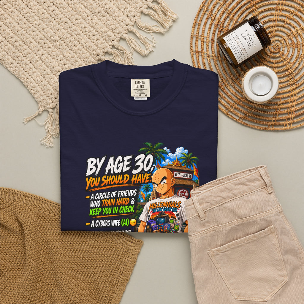 Krillin After 30 Bragging Rights — Anime Millennials Graphic Tee