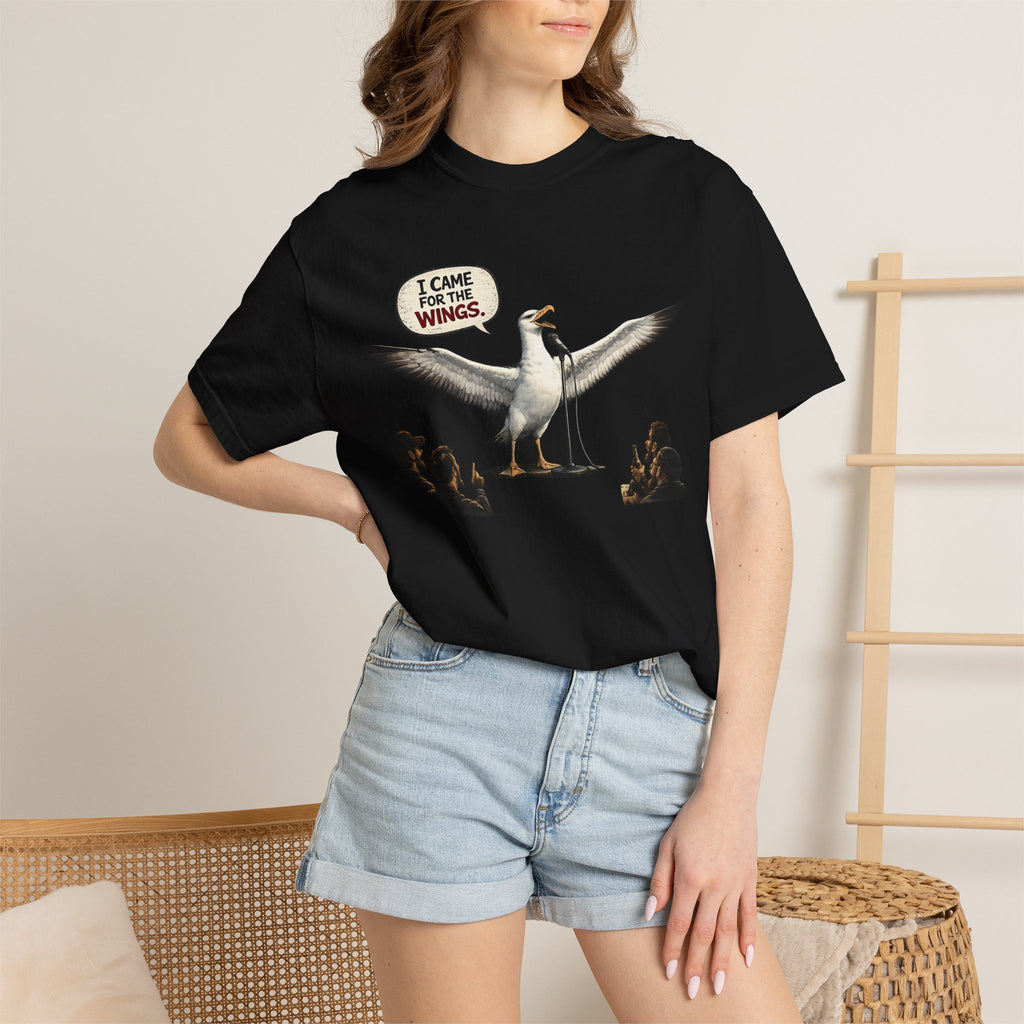 Albatross stand up Tee — "I Came For The Wings" Graphic T-Shirt